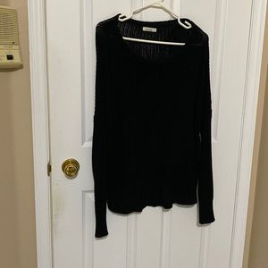 Black knit sweater